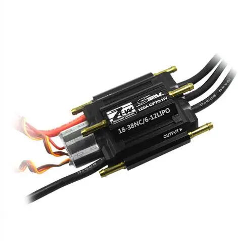 Оригинальный ZTW SEAL 120A OPTO HV бесщеточный электронный ESC для радиоуправляемой