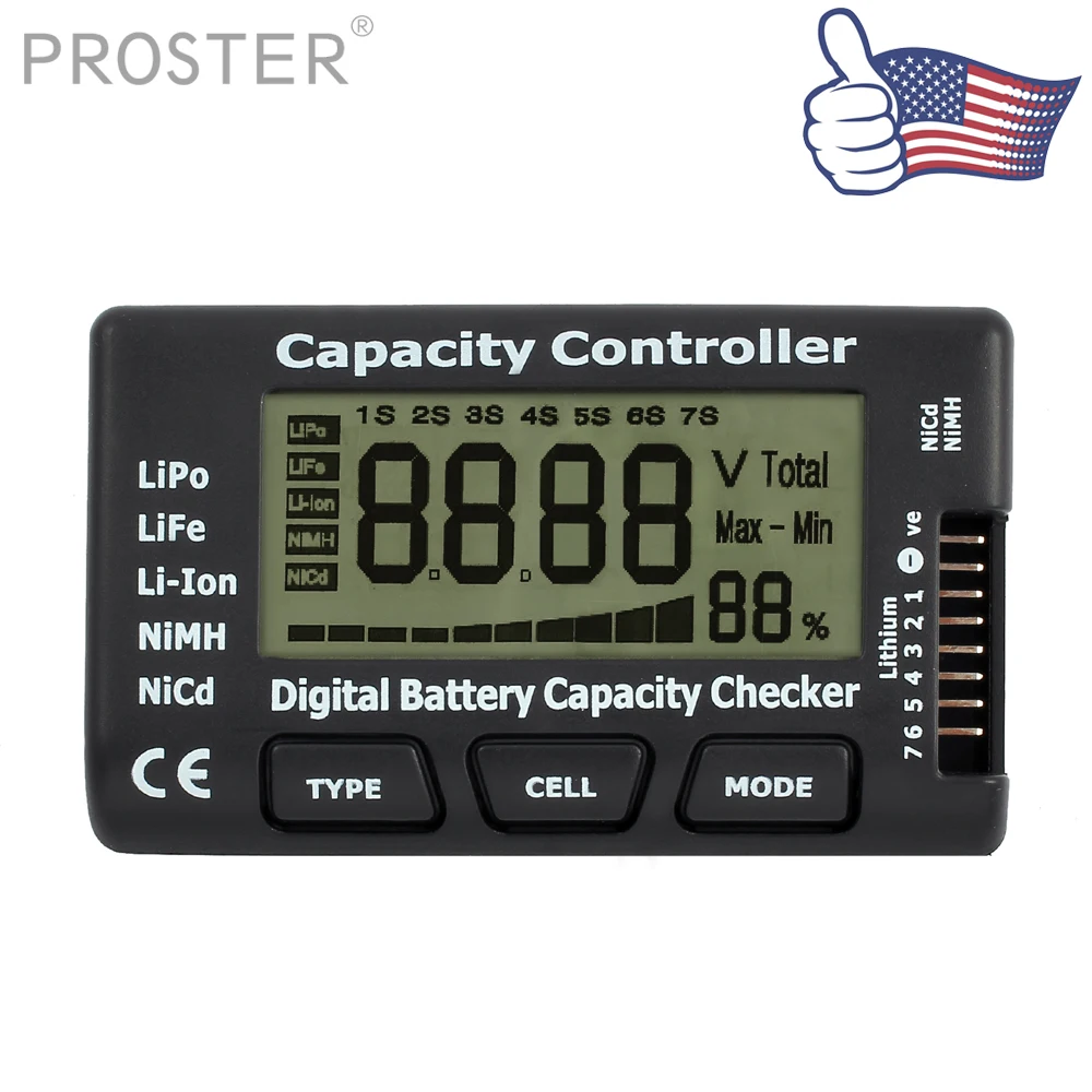 LiPo LCD Digital Battery Capacity Voltage Checker LiPo Battery Capacity
