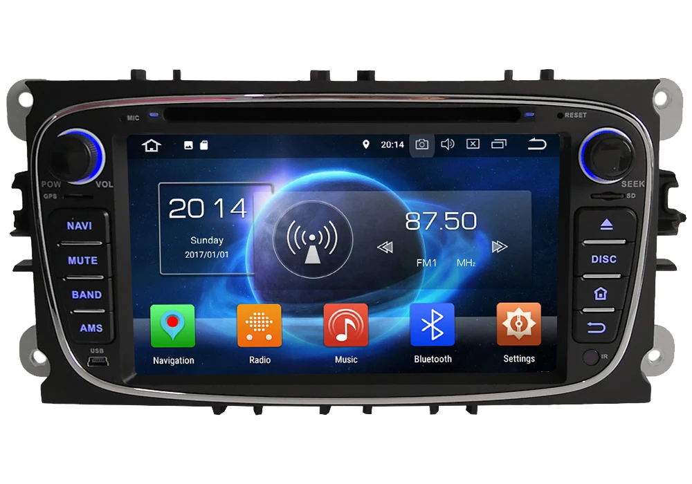 Best Octa Core 4G Android 8.1 4GB RAM 64GB ROM RDS Car DVD Player Autoradio GPS Glonass For Ford Galaxy Mondeo Kuga Focus S-Max C-Max 0