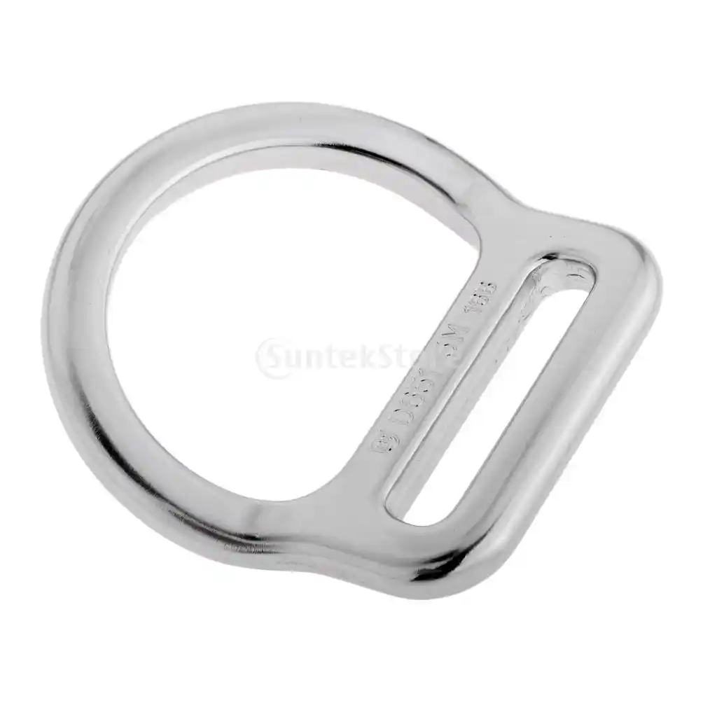 Heavy Duty 23KN Slotted Bent D Ring für Rock Klettern Arborist Waist