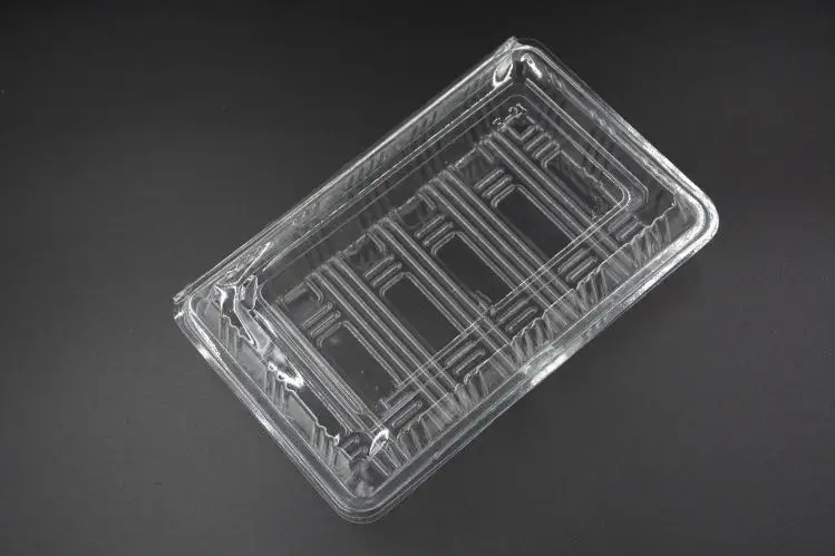 19*12*4,5 см одноразовая прозрачная коробочка из пластика для суши, торта, фруктового салата, упаковки для еды, контейнер для выноса SN1486