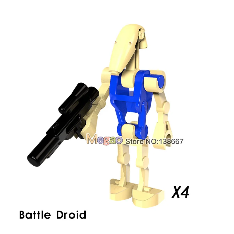 Single Sale Star Wars Battle Droid PG779 Red Fighting Droid Legoing