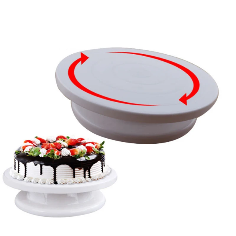 

Cake Round Turntable Anti-skid DIY Cake Decorating Turntable Cake Rotary Table Cake Stand Kitchen Baking Tools 40