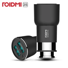 Xiaomi ROIDMI 2S 5V 3.8A Bluetooth Music Player Hands Free Call Fast Car Charger Wireless FM transmitters For iOS/Android
