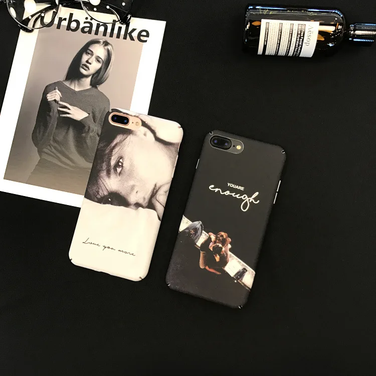 

Fashion Phone cases Art Goddess couple Coque For iphone 7 PC Hard Matte Back Cover For iPhone 6 S 6S 8 plus 7Plus Capa Fundas