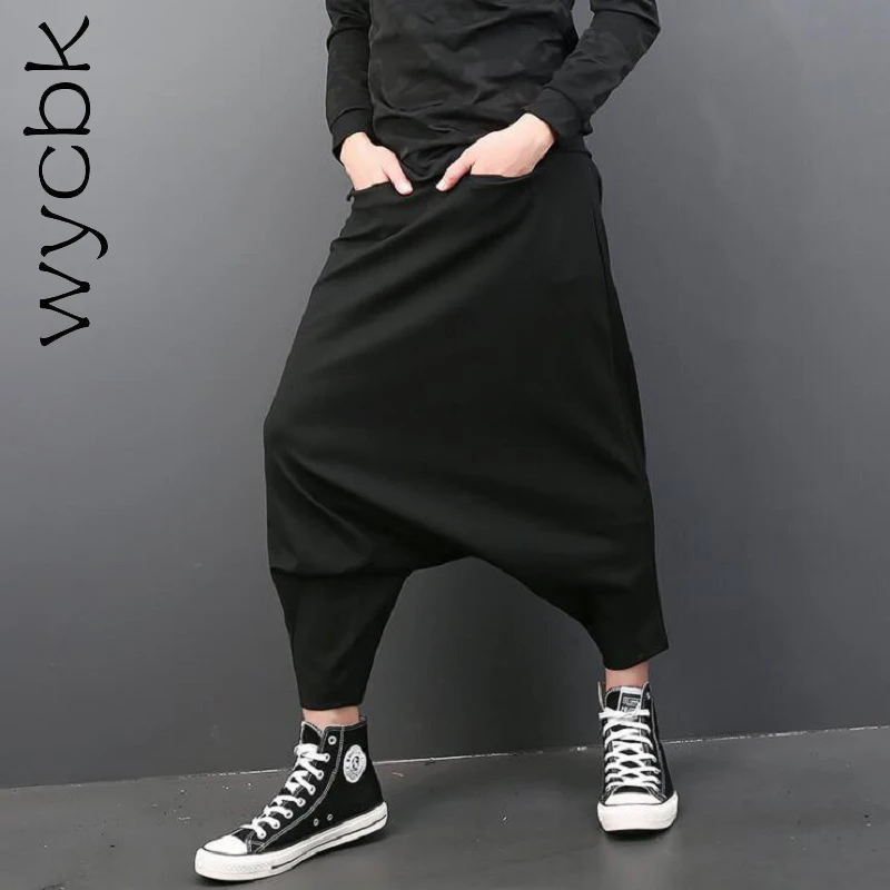 wycbk 2018 High stree Summer Retro Men Casual Pants Hip