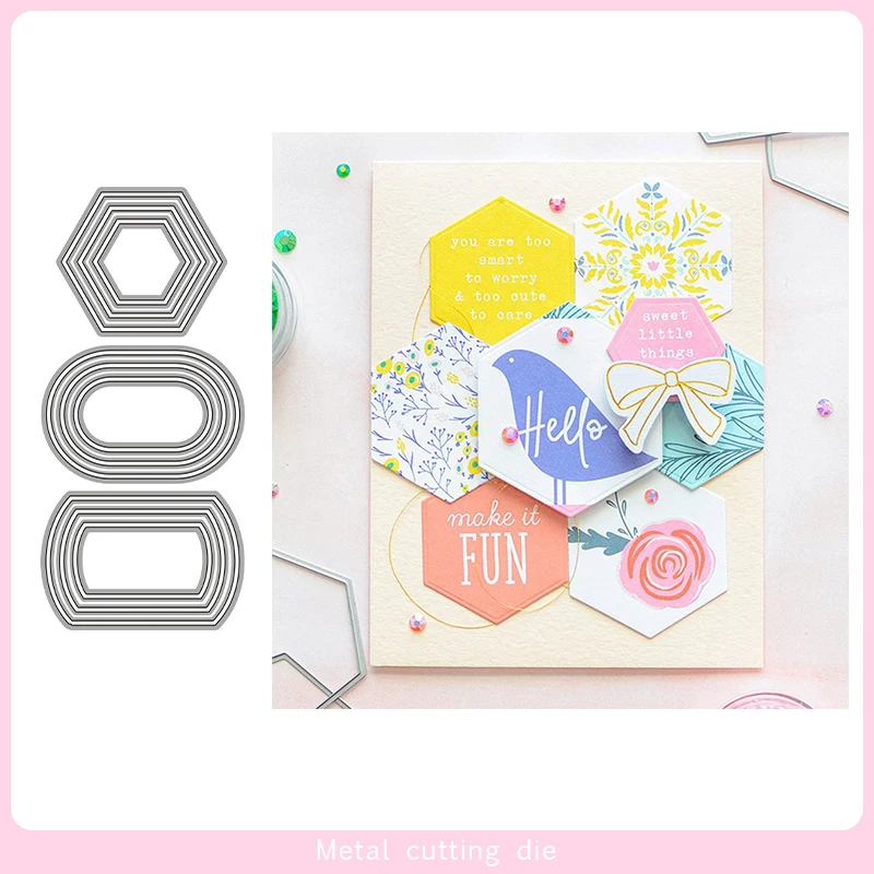

Metal Cutting Dies label frame set Die Scrapbooking Embossing Paper Craft Album Cards Punch Art cutter die 2019