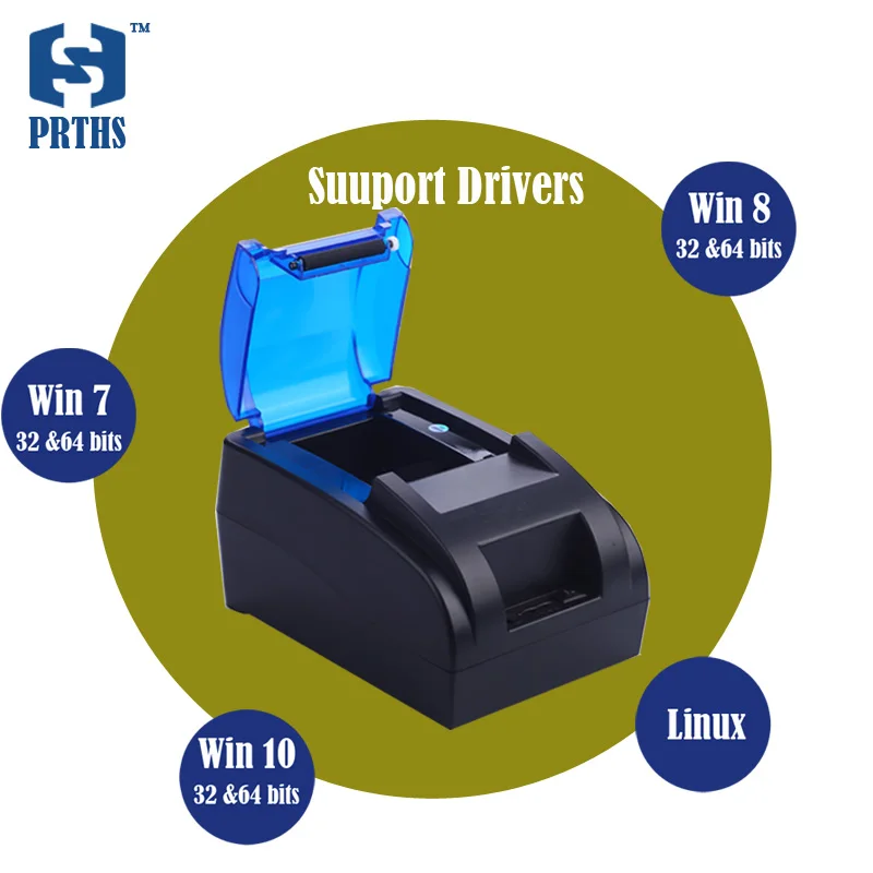 Новый USB термопринтер с EU/US/UK plug 58 мм рулон бумаги pos принтер машина горячая