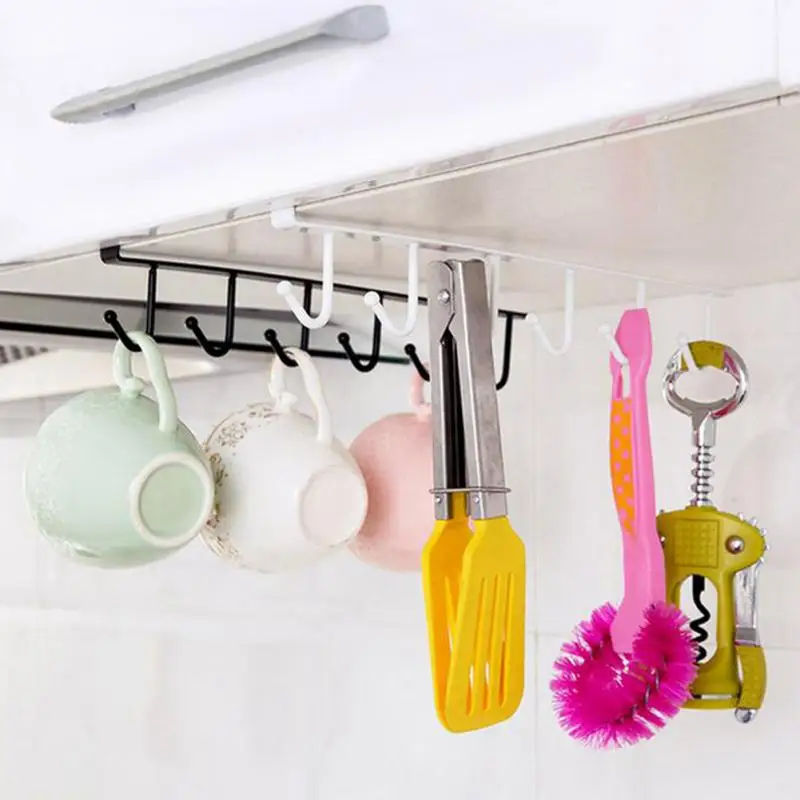 Домашняя домашняя стойка, кухонный крючок для хранения, вешалка для шкафа, крючок для хранения, органайзер для хранения, держатель#0526