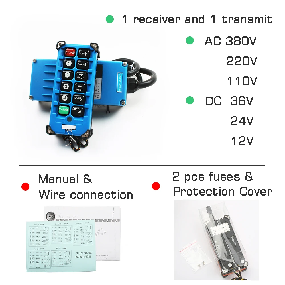 Interruptores sem fio industriais F21-E2B-8 do controlador