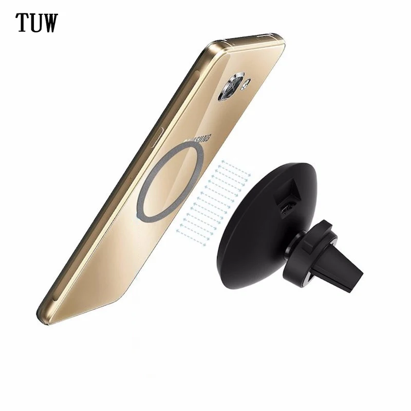 Wireless Car Charger W3 Magnetic Holder for iPhone8 X Samsung Galaxy S6 S7 S8 Plus QI Air Vent Stand 5V/1A Charging power bank