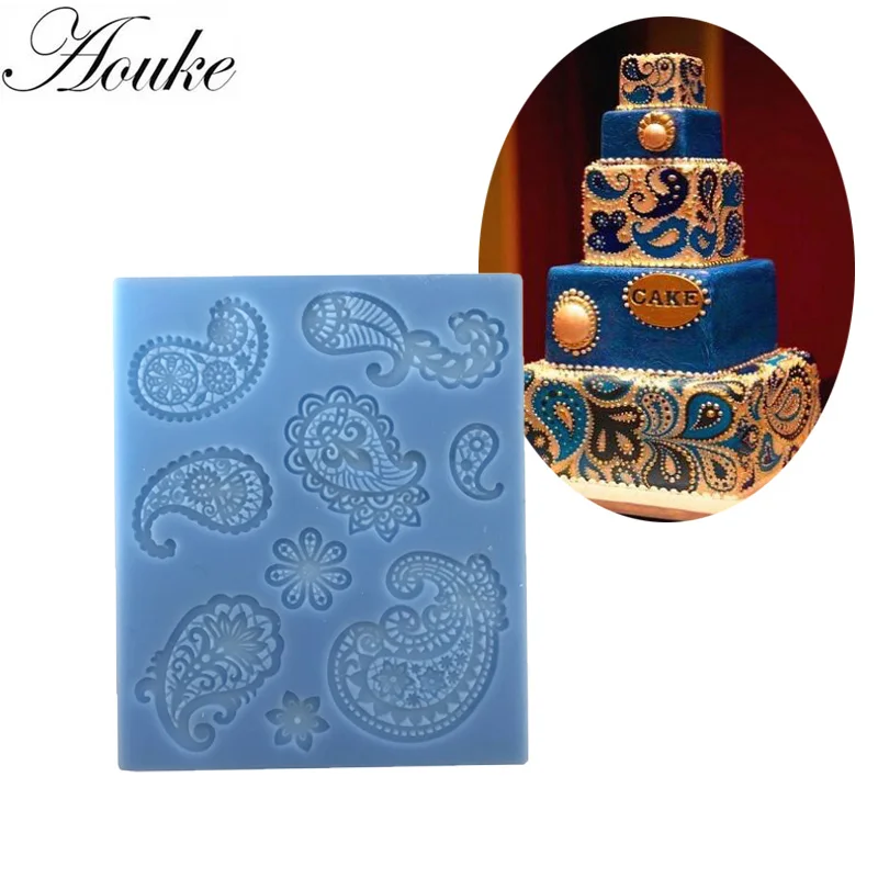 

1PCS European pattern Silicone Soap, Chocolate, Cake Silicone Cake Molds, Fondant Cake Decorate K064