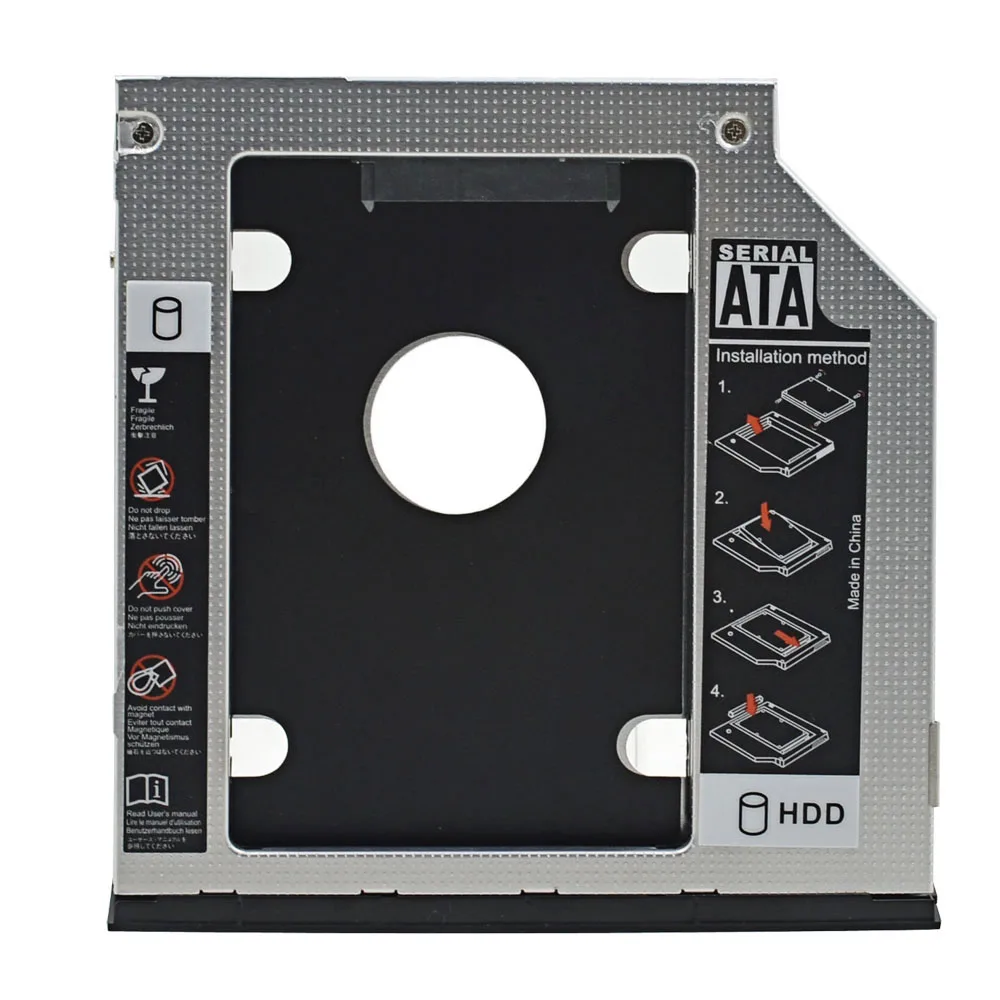 2018 Brand New High Quality 2nd HDD Caddy 9.5MM SATA3.0 Dual LED for