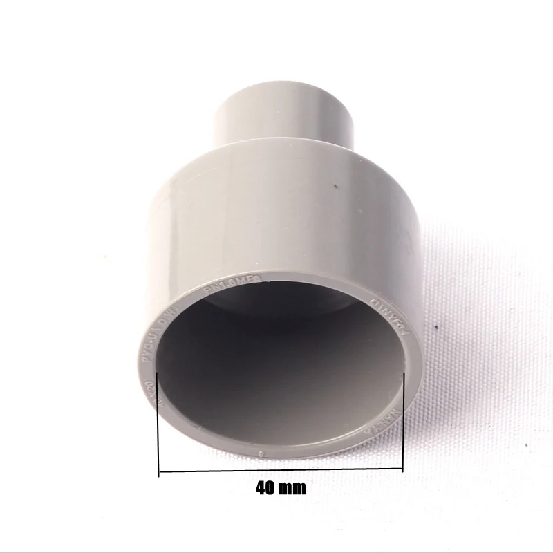 1 шт. 40 мм до 20 мм редукционный разъем ПВХ баррель концентрический редуктор переходная труба шланг для сада/трубные фитинги