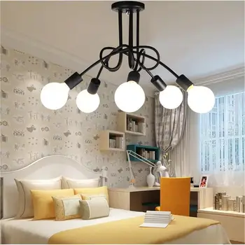 

LED Ceiling Lights Simple American restaurant Nordic living room bedroom Lighting fixtures E27