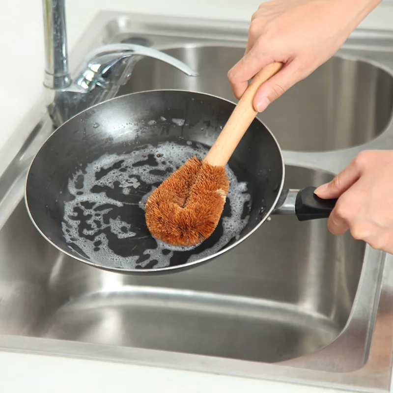 Kitchen Cleaning Brush Scrubber Washing Pan Dish Dishcloth Brush with
