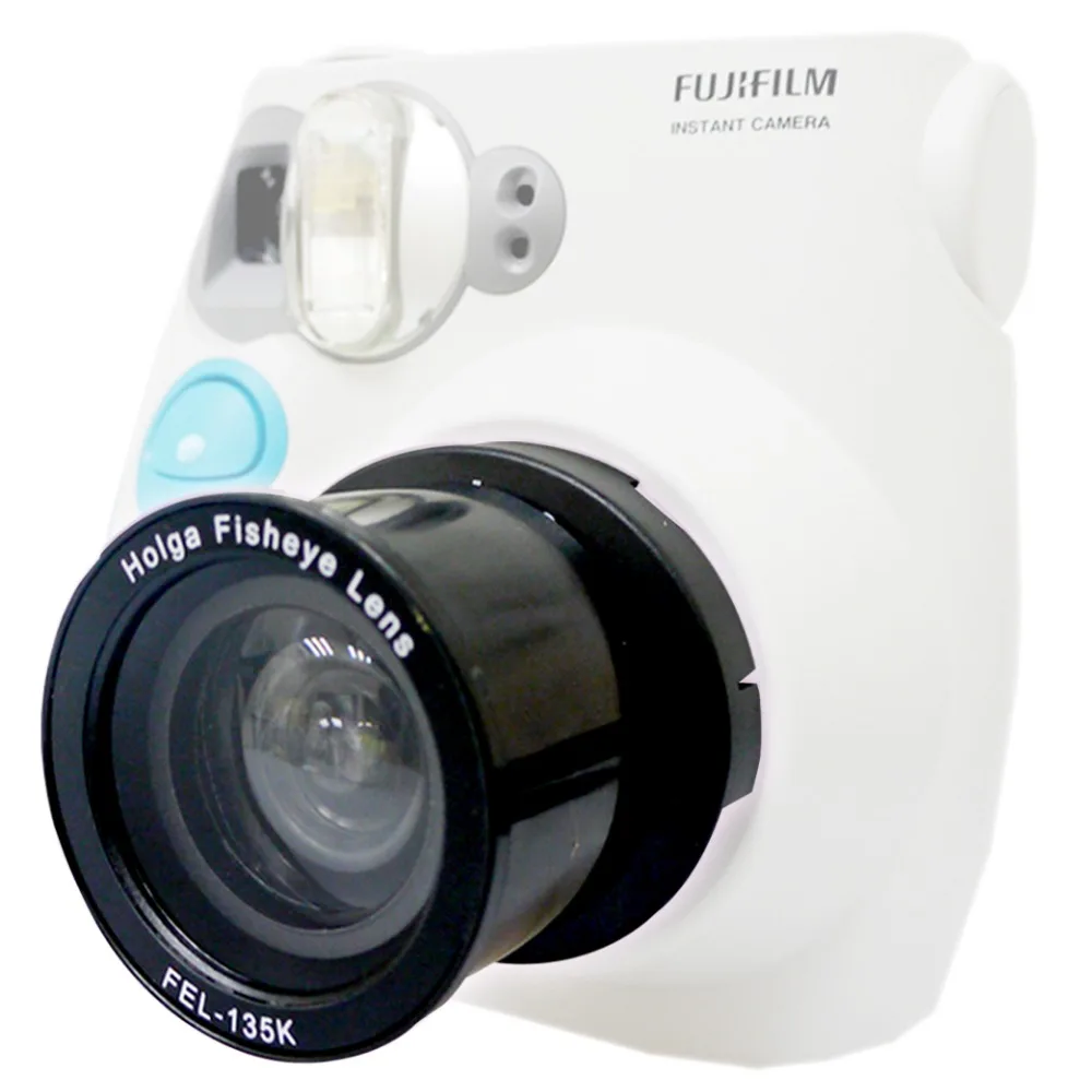 

HOLGA FEL-F7S Fisheye Lens + Adapter Set for Fuji Fujifilm Instax Mini 7S / Holga 135 K200NM / Polaroid 300 Film Camera