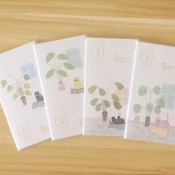 

1pcs 54437 Wyatt Wood Stationery Wholesale NB H5 24-7626 We love Cat Book H5 Notepad