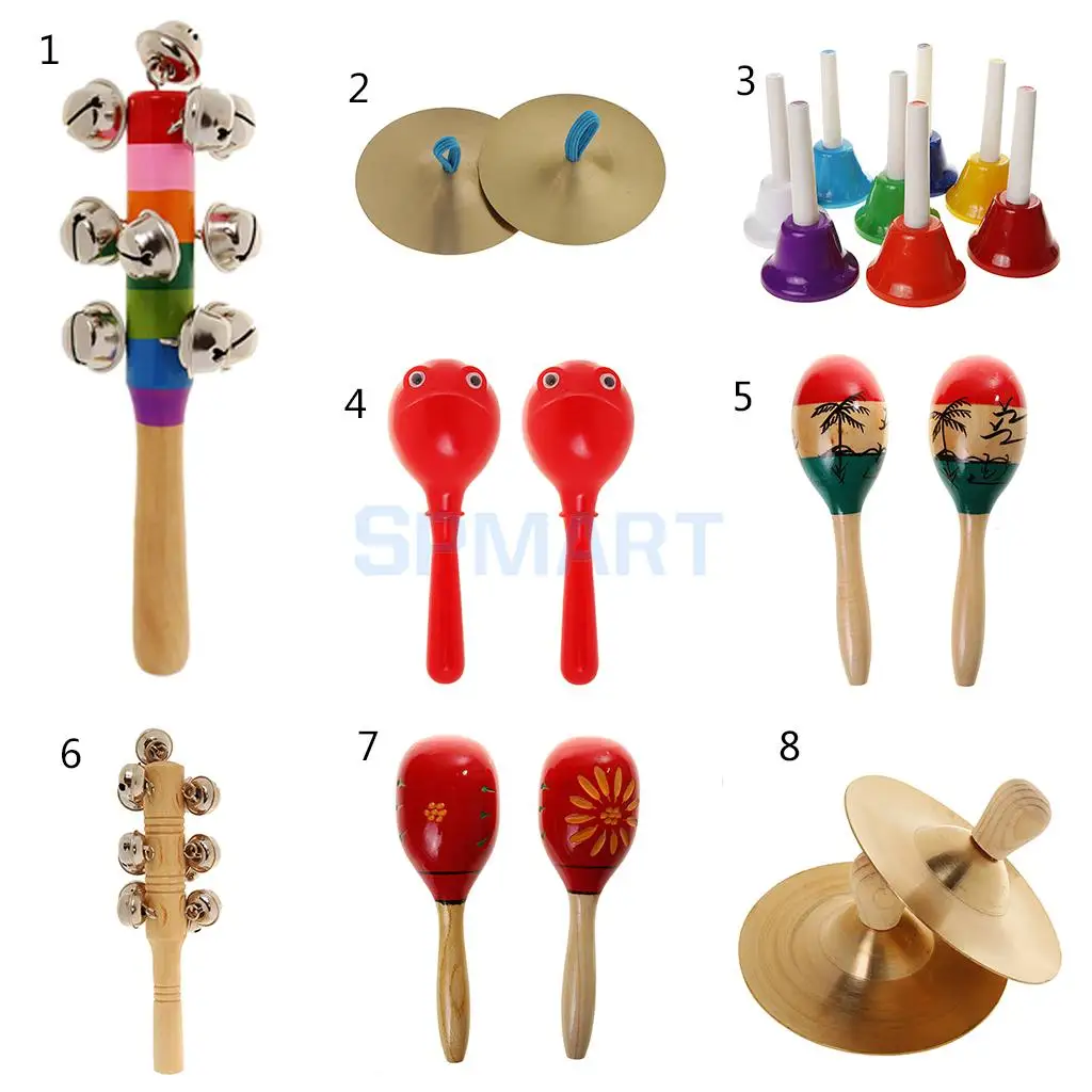 Hand Percussion Set Children Musical Instrument Toys 9 Types Choicein