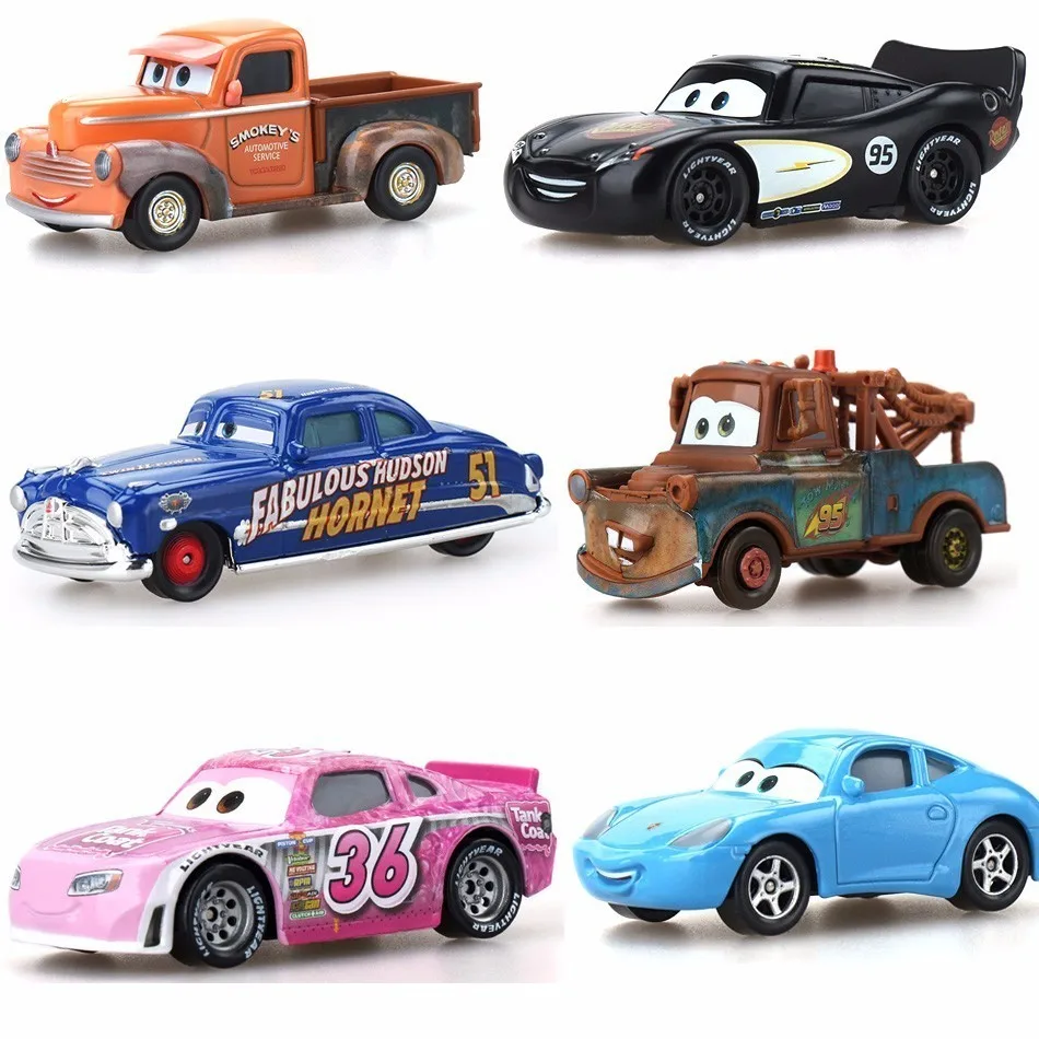 Disney Pixar Cars 2 34 Style Lightning Mcqueen Mater 1:55 Diecast Metal Alloy Model Car Birthday Gift Toys For Children Boys cars disney pixar cars 3 role sheriff lightning mcqueen cruz jackson storm mater diecast metal alloy model car toy kids gift