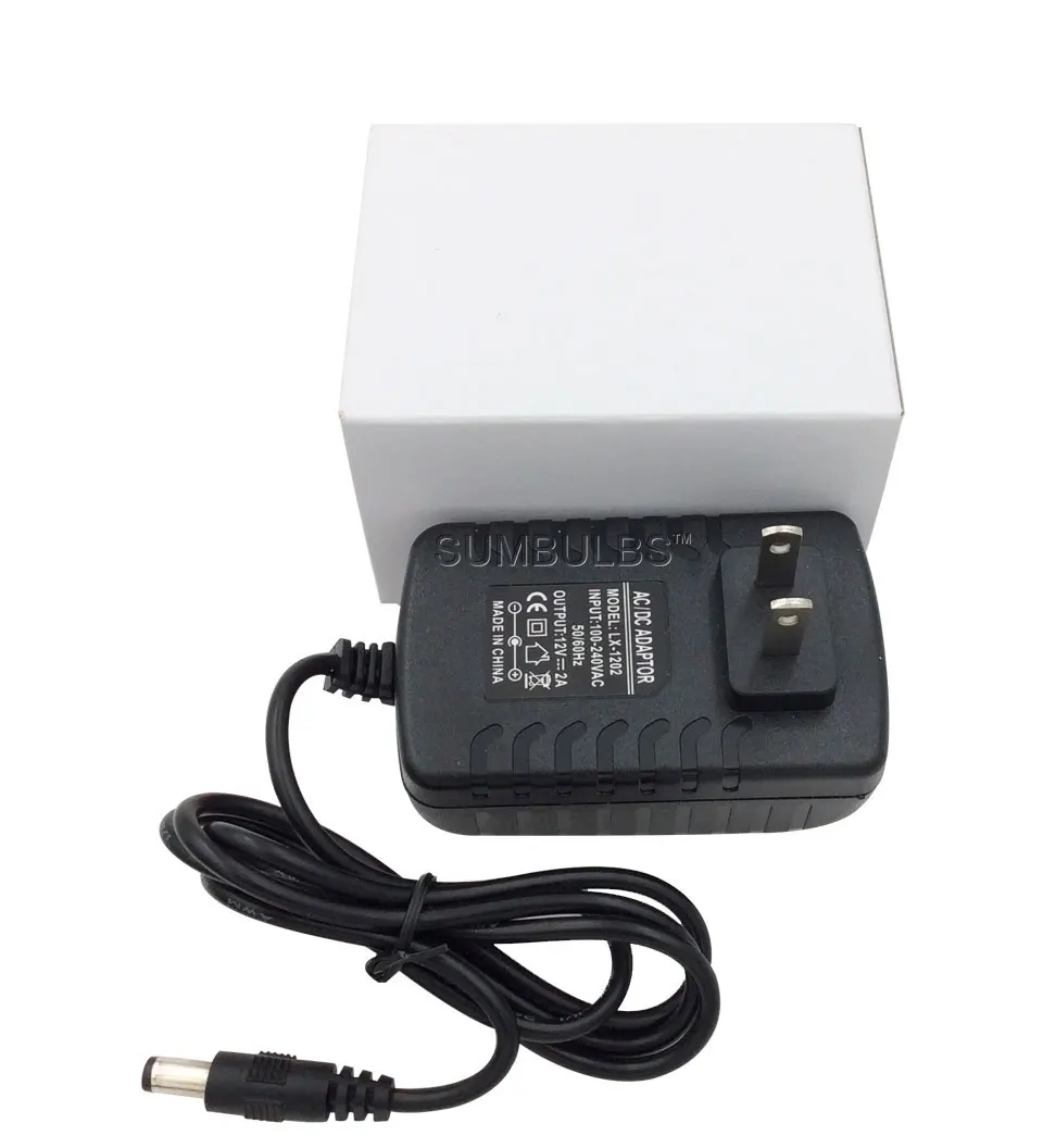 DC LED Power Supply Charger Transformer Adapter  110V 220V to 12V For LED Strip EU US AU UK Cord Plug Sock (10)