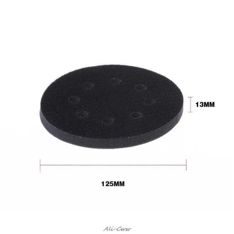  5 Inches 8-Hole Soft Sponge Interface Pad for Sanding Pads Hook&Loop Sanding Discs for Uneven Surfa
