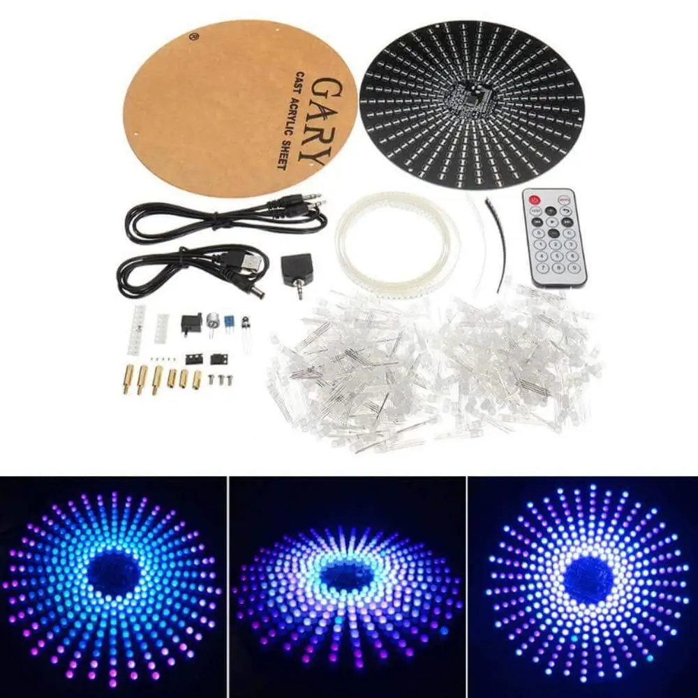 DIY креативная 18*18 электронная фотовспышка RGB LED Flash Kit Красочный световой