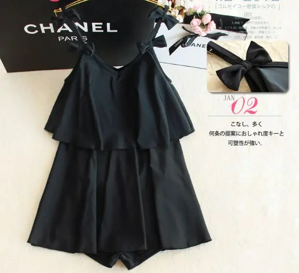 

2017 sexy one piece swimsuit women summer dress bathing suit Womens Black Bowknot One Piece Swimming suit for women beachwear