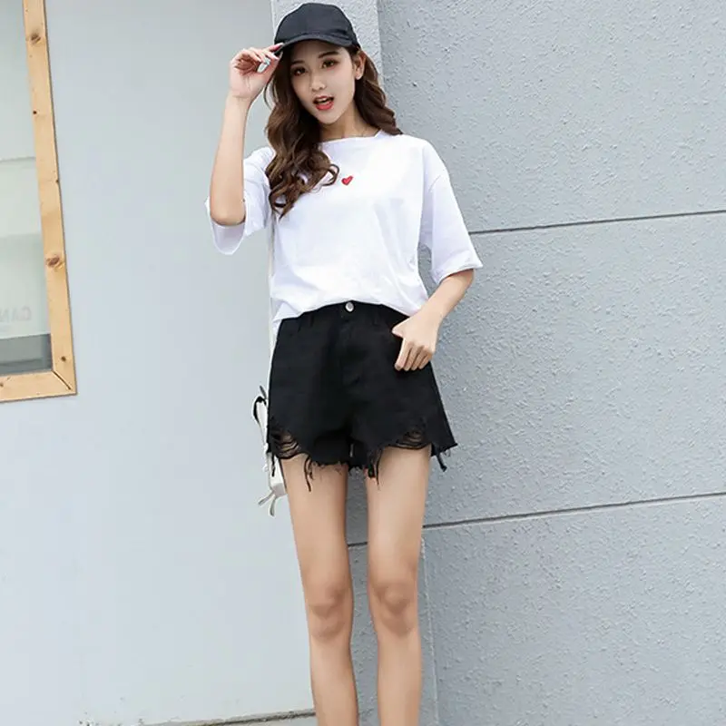 Women's Jeans High Waist Stretch Denim Shorts 2018 New Hot