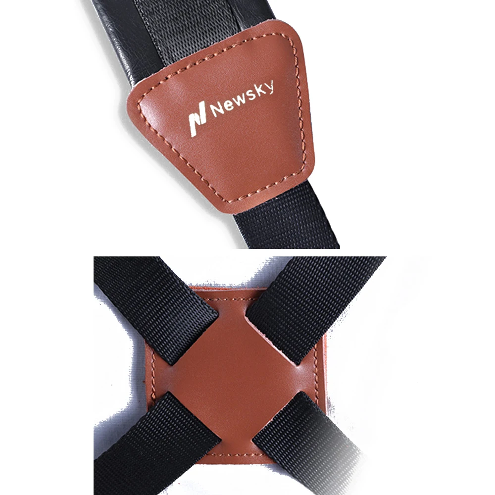 MoonEmbassy Adjustable Saxophone Strap Double Shoulder Strap with Metal Hook for Children Beginner Sax Accessories