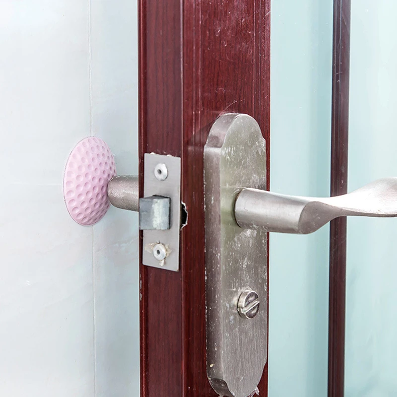 

1 pcs Thickening Wall Mute Golf Door Stick Styling Fender Rubber Handle Door Lock Protection Pad Protection Pad Wall Stickers