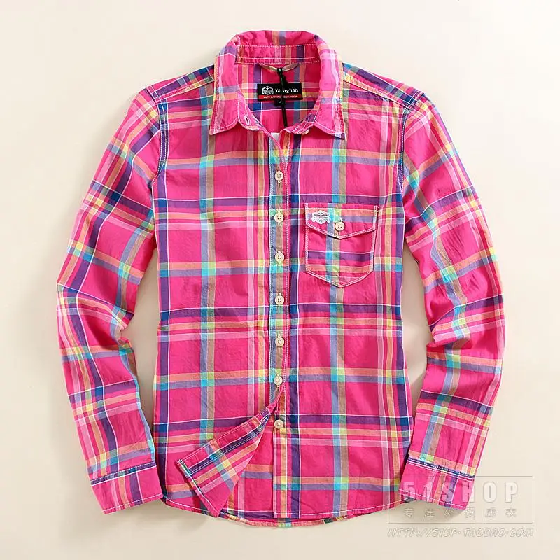 Online Get Cheap Red Plaid Flannel Shirt -Aliexpress.com Alibaba Fashion Cotton Women's Blouses Sanded Female Long-sleeve Plaid Shirt Girl's Flannel Shirts Tops Plus Size M-XXL Red Blue - Online Get Cheap Red Plaid Flannel Shirt -Aliexpress.com Alibaba