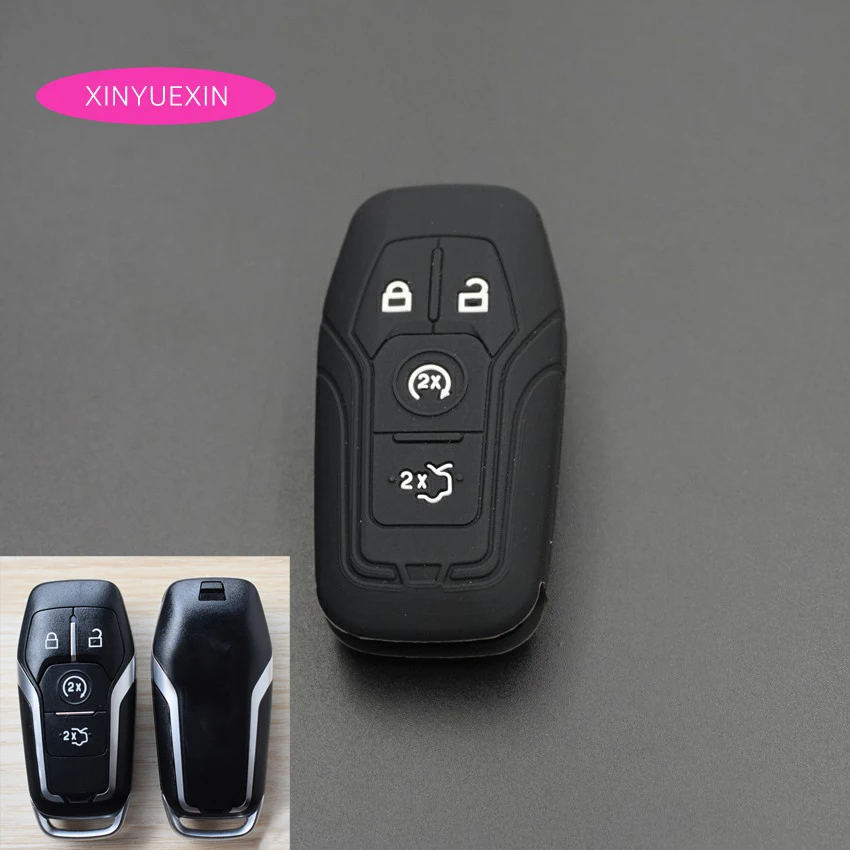 Силиконовый чехол для ключа Xinyuexin Ford Escape Focus Fusion EXPLORER Mustang GT350 EVEREST Taurus Стайлинг