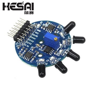 

5 Way Flame Sensor Module 5 Road Digital Analog Signal Dual Output Fire Detection Sensor Module for arduino DIY Kit