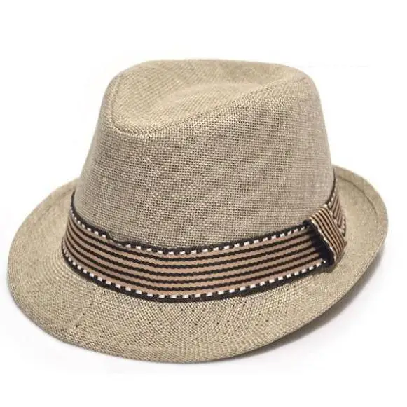 Коллекция года, розничная, однотонные модные шляпы для мальчиков, Fedoras, детские шапки - Цвет: 19