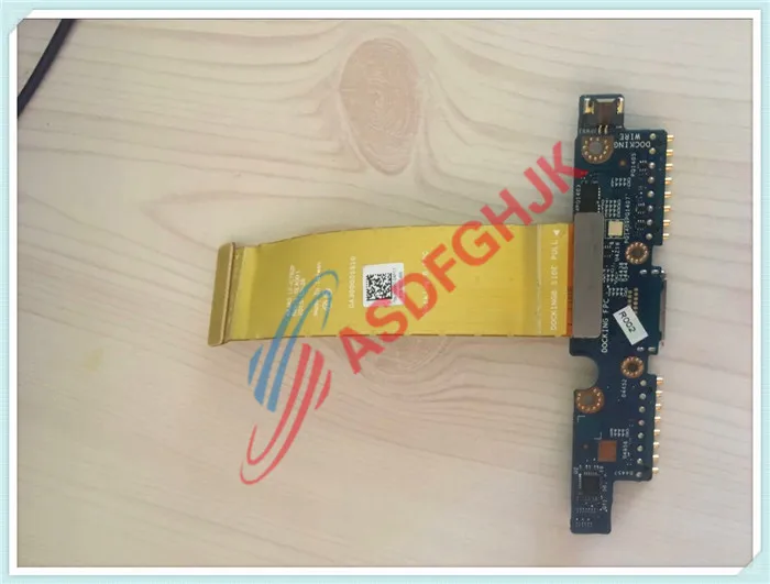 

Original FOR Dell FOR Latitude 5175 24K5M Tablet Docking Connector Circuit BOARD W CABLE LS-C792P LF-C792P 100% work perfectly