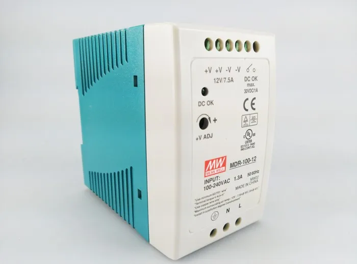 

Original MEAN WELL 100W Single Output Din Rail Switching Power Supply MDR-100