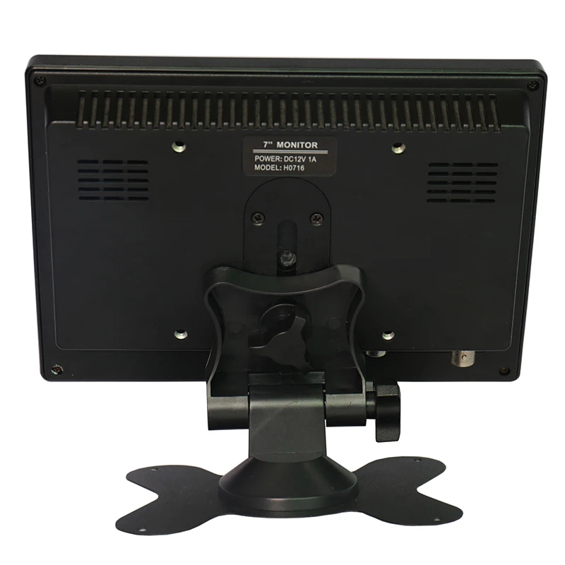 7 inch 1024x600 LCD monitor HDMI HD AV VGA input screen computer monitor Car Backup Reverse With AV/BNC/VGA/HDMI/USB Speakers