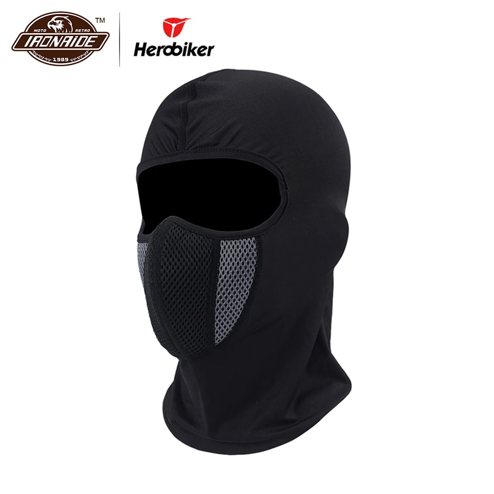

HEROBIKER Face Mask Motorcycle Hats Windproof Tactical Face Shield Helmet Beanies Training Mask Cycling Ski Moto Balaclava Caps