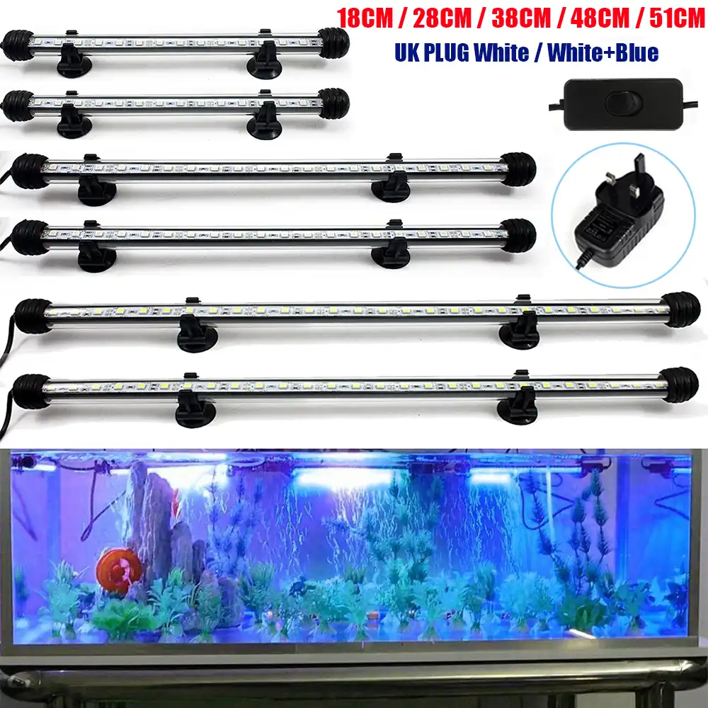 Aquarium Light LED 16 51CM 5050 RGB Waterproof Remote Control Lamp