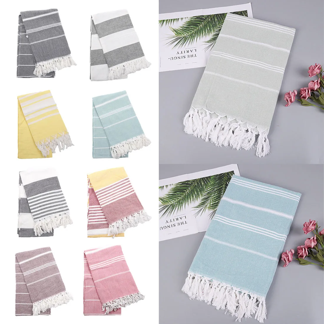 Turkish Beach Towels 100 Cotton Stripes Thin Bath Towel Travel Camping