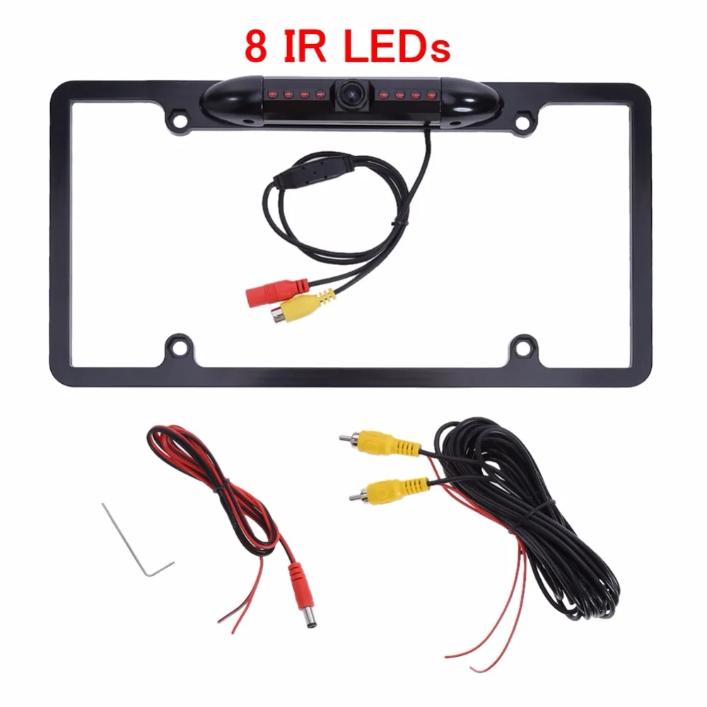 Metal Car Number License Plate Frame Holder Rear View Backup font b Camera b font US