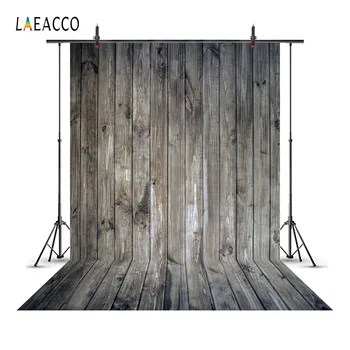 

Laeacco Grey Wooden Board Grunge Baby Newborn Scene Photography Backgrounds Custom Floor Photographic Backdrops For Photo Studio
