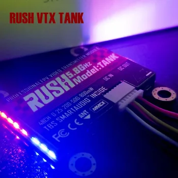 

RUSH VTX TANK 5.8G 48CH 25mW/200mW/500mW/800mW Switchable 7-25V AV Transmitter RaceBand / LowRace Built-in TBS Smartaudio