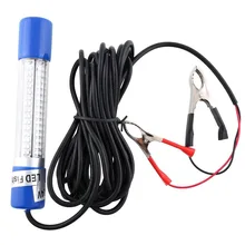 12 В зеленый Night LED подводные лодки Рыбалка рыбы приманка свет Clip-On 900lm