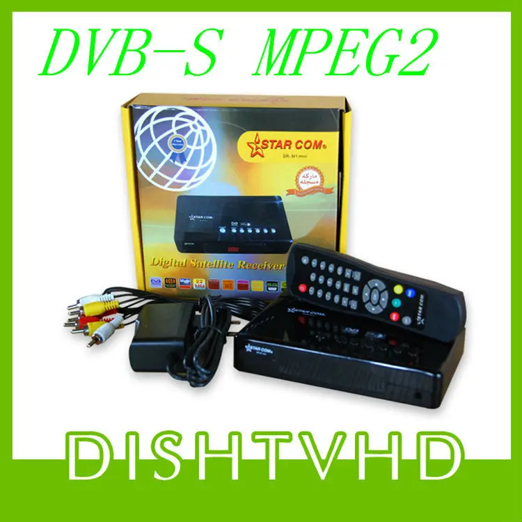 High quality DVB FTA digital satellite TV Receiver STAR.COM M1 MINI DIGITAL RECEIVER DVB-S tv box for Satellite | Электроника
