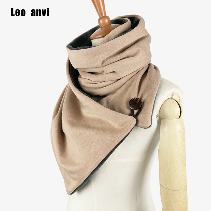 

Leo anvi design Winter scarf Fashion Knit Mens infinity Scarf,Button Cowl Neck warmer Chunky tube Scarf women Gift scarves wraps