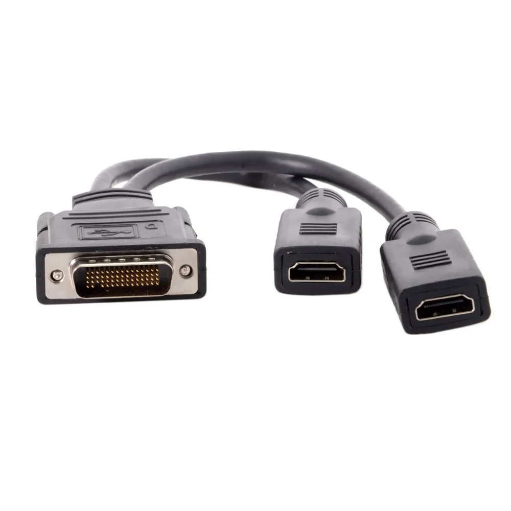 DMS 59 Pin Male to 2 HDMI DVI VGA Displayport Spliter Удлинительный Кабель-адаптер для видеокарты