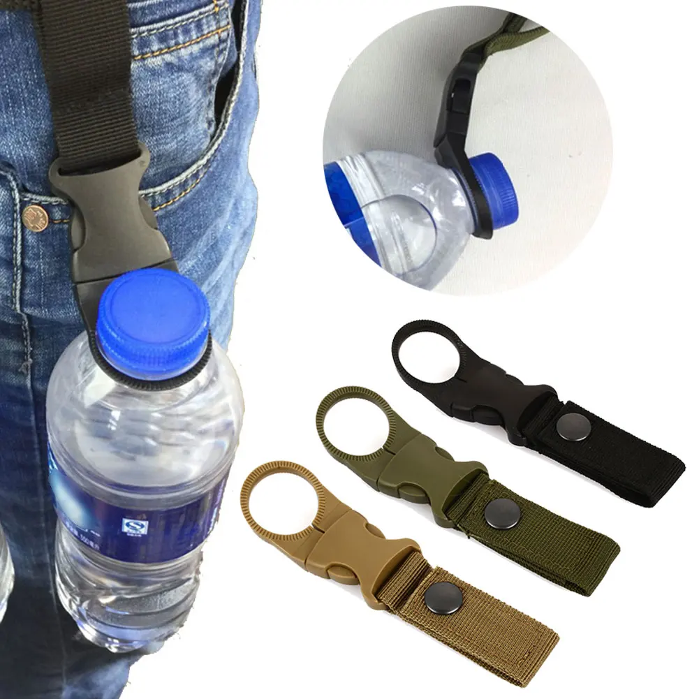 

Backpack Hanger Hook Tactics Practical Water Bottle Clip hang clasp Buckle Holder tool camp hike Carabiner Backpack Hanger
