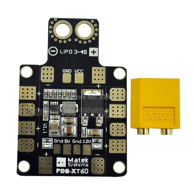 

Mini Power Hub PDB XT60 Power Distribution Board PDB-XT60 with BEC 5V/12V for FPV Drone RC Quadcopter QAV210 QAV180 QAV-R QAV-X